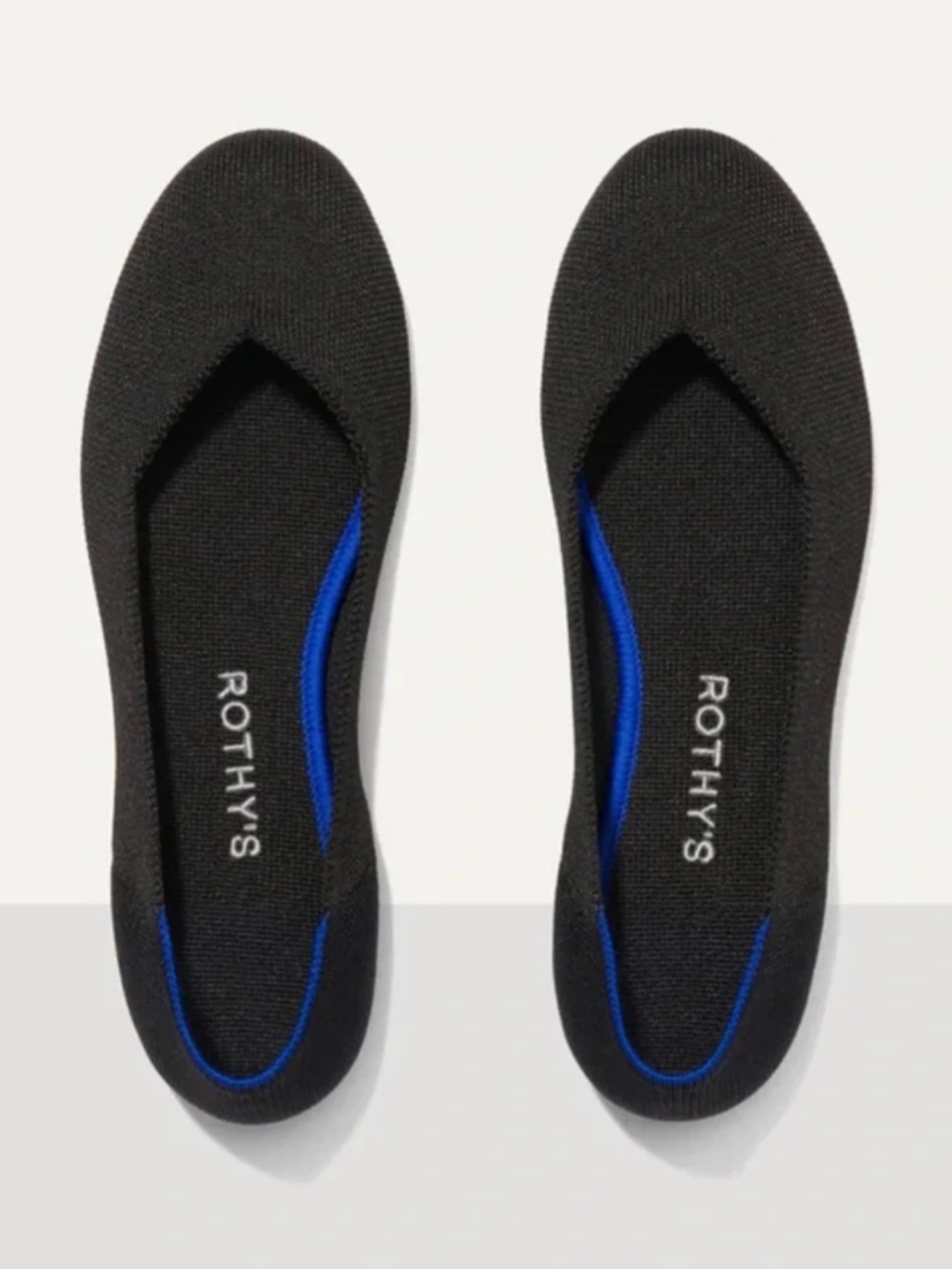 Rothy's Everyday daily flat knit round toe Flat - Black